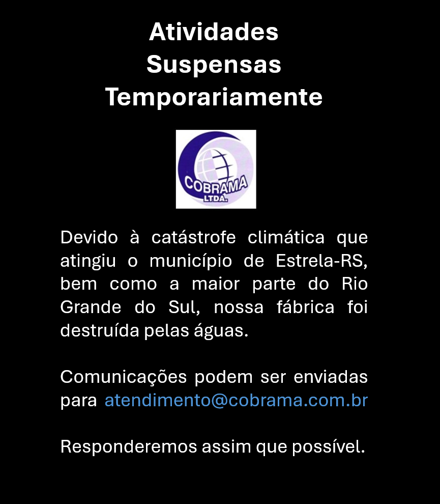 Aviso Importante. Atividades suspensas temporariamente